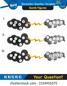 Physics, electrification by friction, next generation question template, dumb physics figures, eps