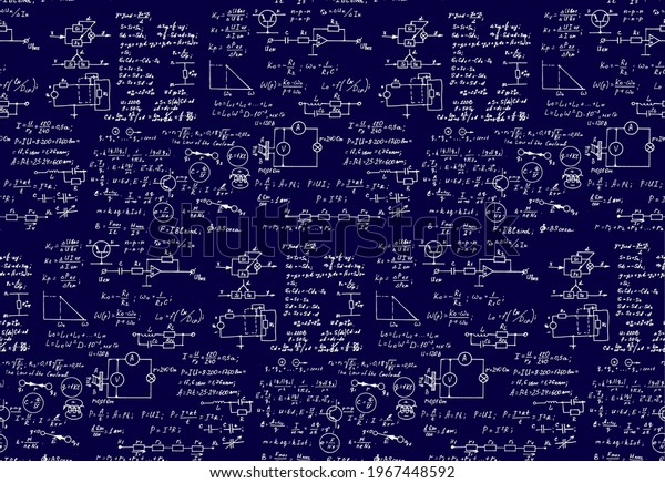 Physics Electronic Engineering Mathematics Equation Scheme Stock Vector Royalty Free 5627