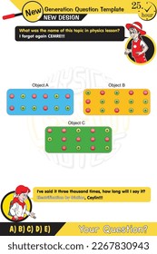 Physics, electroscope, electrically charged objects, (+) positive, (-) negative, neutral charged objects, two sisters speech bubble, New generation question template, for teachers, editable, eps
