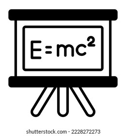 Física, emc-2, educación Conceptos modernos diseño plano, concepto de ilustración vectorial de calidad premium. Símbolo vector.