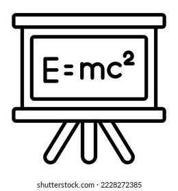 Física, emc-2, educación Conceptos modernos diseño plano, concepto de ilustración vectorial de calidad premium. Símbolo vector.