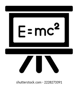 Physics, emc-2, education Modern concepts flat design, Premium quality vector illustration concept. Vector symbol.