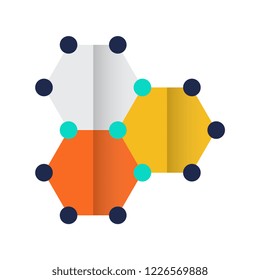 Physics flat vector icon.
