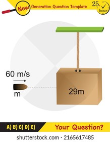 Physics, Force and Motion, Support and Motion, Thrust and linear momentum Physics shapes, Lifting a load, Pulling a load, next generation question template, exam question, eps 