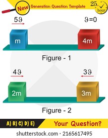 Physics, Force and Motion, Support and Motion, Thrust and linear momentum Physics shapes, Lifting a load, Pulling a load, next generation question template, exam question, eps 
