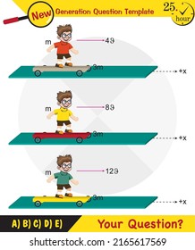 Physics, Force and Motion, Support and Motion, Thrust and linear momentum Physics shapes, Lifting a load, Pulling a load, next generation question template, exam question, eps 