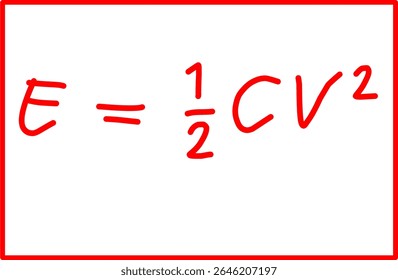 physics formula for capacitor energy, electricity and magnetism