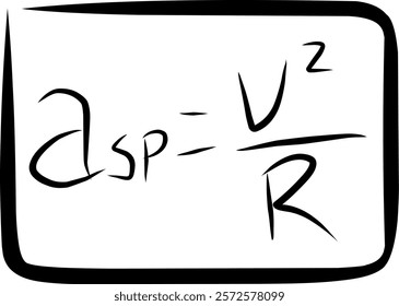 physics formula for centripetal acceleration and radial acceleration