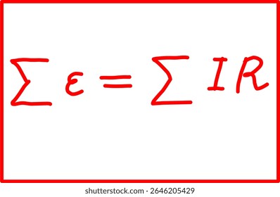 physics formula kirchoff's law of voltage, electricity and magnetism