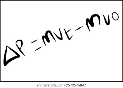 physics formula for the relationship between impulse and change in momentum