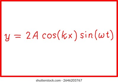 fórmula física ondas em pé, vibrações e ondas