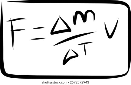 physics formula for thrust on a rocket