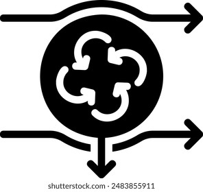 Physik-Symbol-Illustration Vektorgrafik