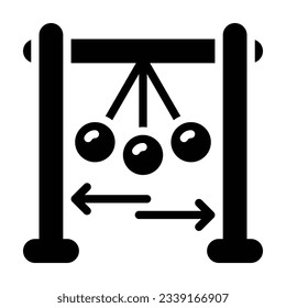 Physik-Glyphsymbol. Perfekt für Grafikdesign, mobile, UI und Web-Meisterwerke