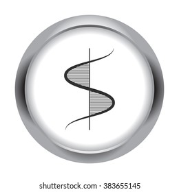 Physics graphic sign energy simple icon  on round background
