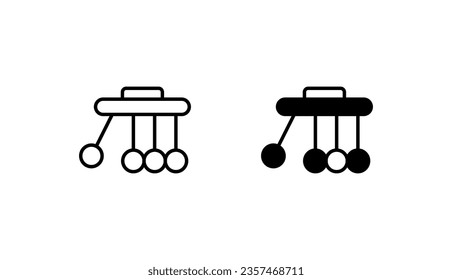 Diseño de iconos físicos con ilustración de fondo blanco