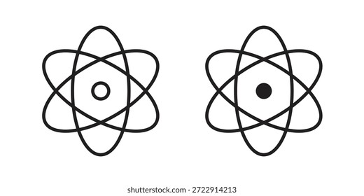 Physics icon designs collection for mobile, ui, web.