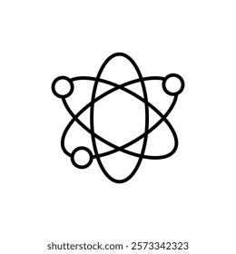 Physics icon Flat fill set collection