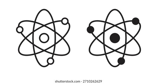 Physik-Icon Grafikdoodle, Skizze, Umrisszeichnung Vektorgrafik