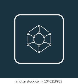 Physics icon line symbol. Premium quality isolated molecule element in trendy style.