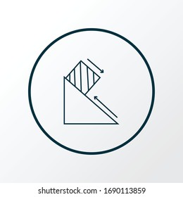 Physics icon line symbol. Premium quality isolated friction force element in trendy style.