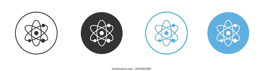 Physics icon Logo Template Design set