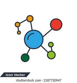 Physics Icon Logo Vector Illustration Molecule Stock Vector (royalty 