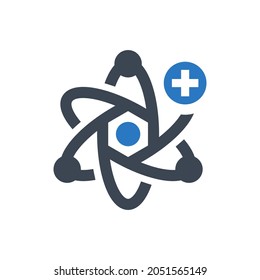 Physics icon on white background