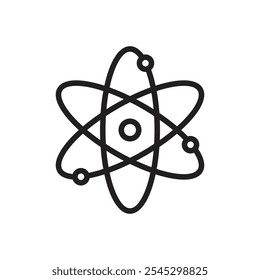 Physics icon outline set sign