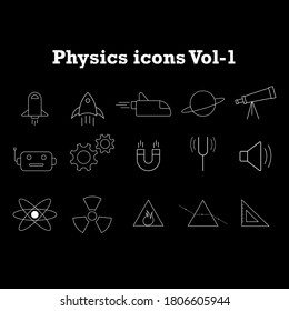 Physics icon pack | This first volume contain 15 icons related to physics