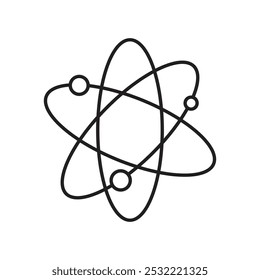 Physics icon. simple thin line icon.