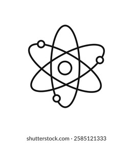 Physics icon. simple thin line vector icon