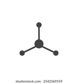 Physics icon Symbol mark in filled style