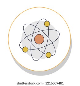 icono de física icono de moda sobre fondo blanco para gráfico web