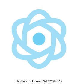 Physics Icon in trendy style isolated on white background. Editable vector
