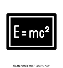 Physics icon vector. formula illustration sign. the science symbol or logo.