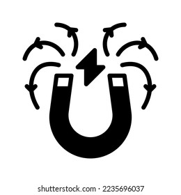Physiksymbol, Vektorgrafik-Logo-Vorlage einzeln auf weißem Hintergrund