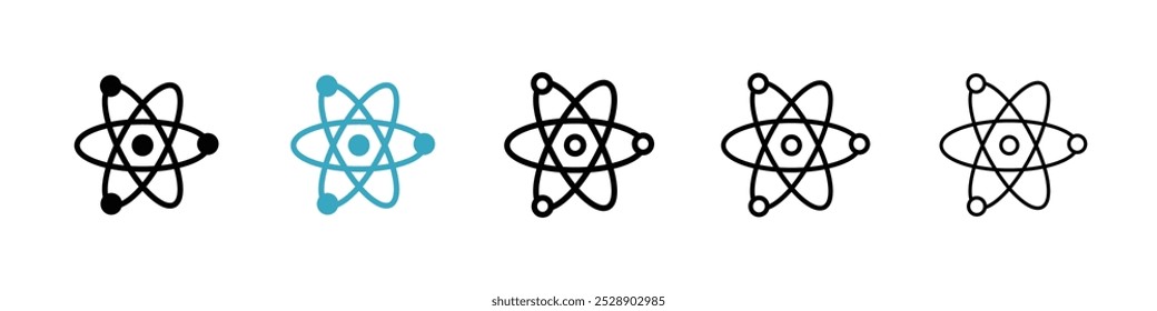 Physics icon vector illustration set