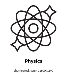 Physics icon vector isolated on white background, Physics transparent sign