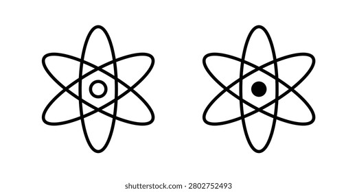 Physics icon vector set collection for web.