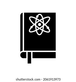 Physics icon vector. textbook illustration sign. directory symbol. science logo.