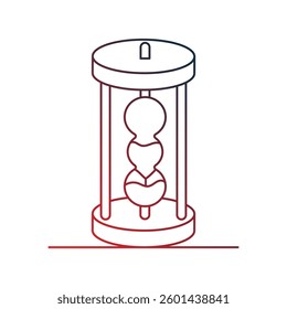 Physics icon with white background vector stock illustration