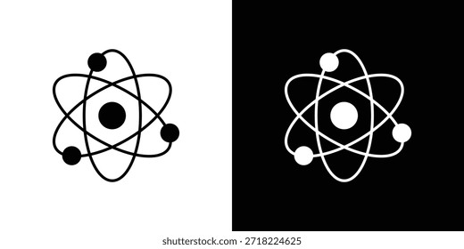Iconos de física. Vector Plantilla Ilustración Símbolo Píxeles Perfecto