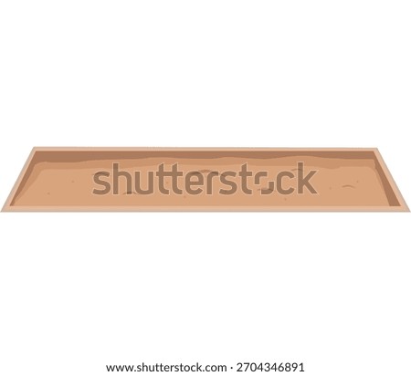 Physics illustration showing cubes on sandy ground demonstrating pressure and surface area effects. Educational diagram for force, weight distribution, and sinking depth in soft surfaces.