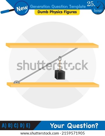 Physics, inclined plane, next generation question template, dumb physics figures, eps