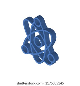 Physics isometric left top view 3D icon