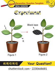 Physics, Joseph priestley's experiment, plant experiments, Oxygen and plant experiment, next generation question template, exam question, eps
