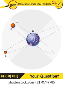 Physics, kepler's second law of planetary motion, next generation question template, exam question, eps