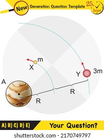 Physics, kepler's second law of planetary motion, next generation question template, exam question, eps