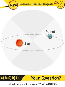 Physics, kepler's second law of planetary motion, next generation question template, exam question, eps